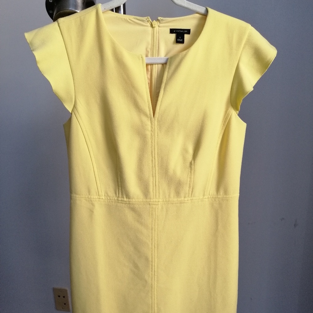 Yellow Ann Taylor Shift Dress